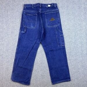 Bulwark FR Carpenter Jeans Men 36x28 Fire Resistant Work Wear Med Wash
